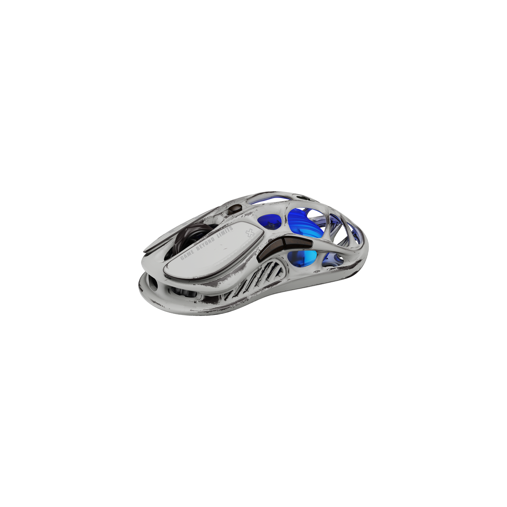 Mercury M1 Pro Wireless Gaming Mouse (Battle Worn Edition - Silver Mist)