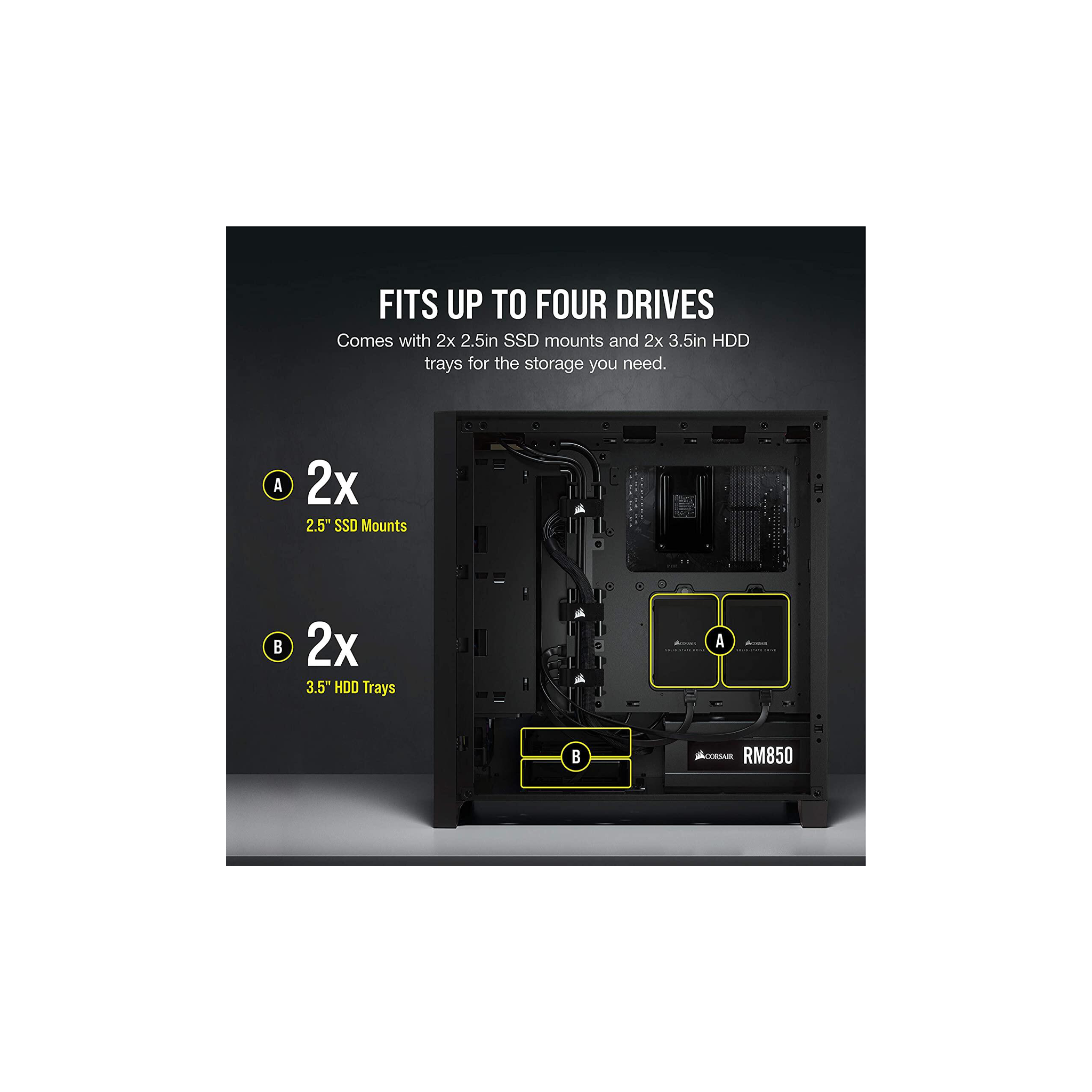 Corsair 4000D Airflow Tempered Glass Mid-Tower ATX Case