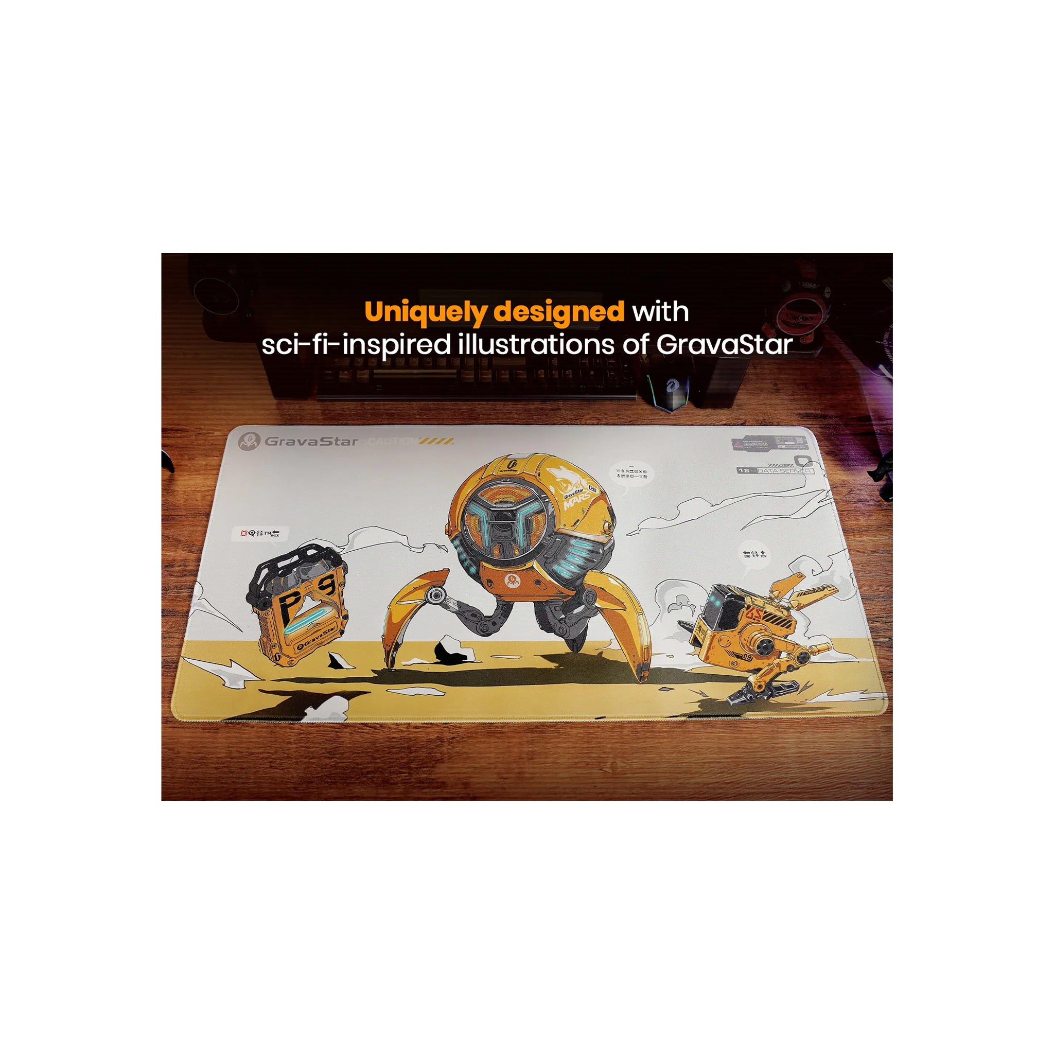 GravaStar Gaming Mouse Pad