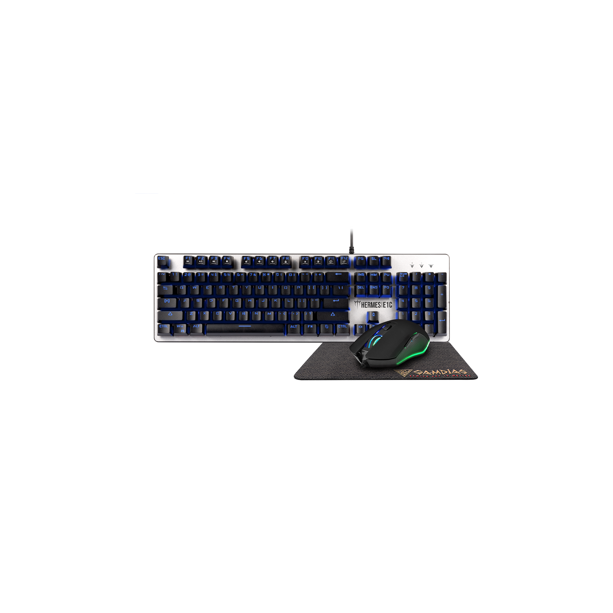 Gamdias HERMES E1C 3 IN 1 GAMING COMBO (KEYBOARD, MOUSE, MOUSEPAD)