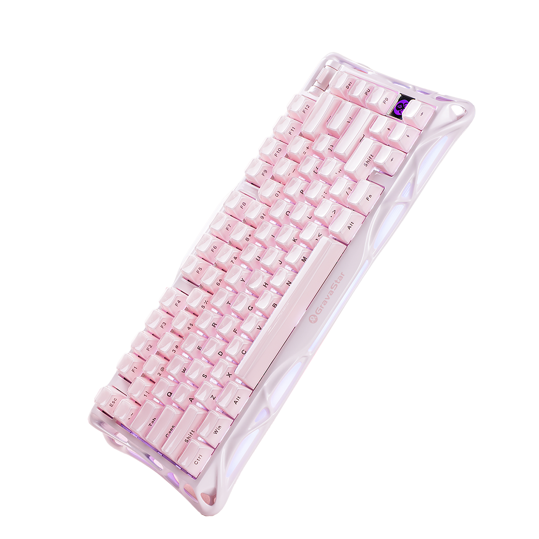 GravaStar Mercury K1 Gaming Keyboard - Sakura Pink