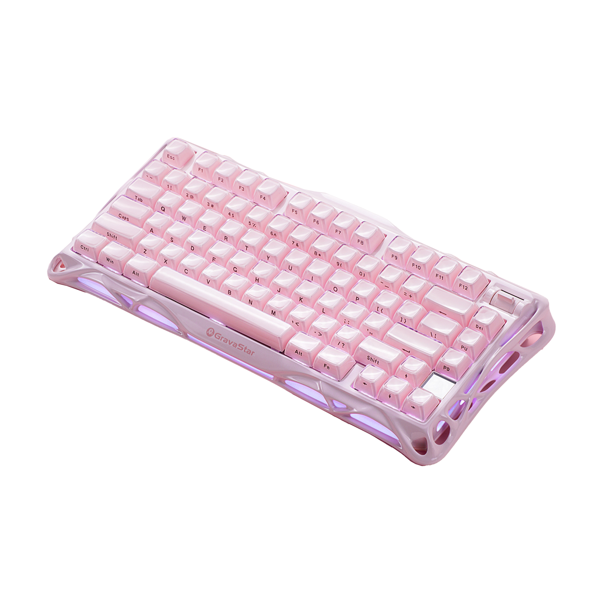 GravaStar Mercury K1 Gaming Keyboard - Sakura Pink