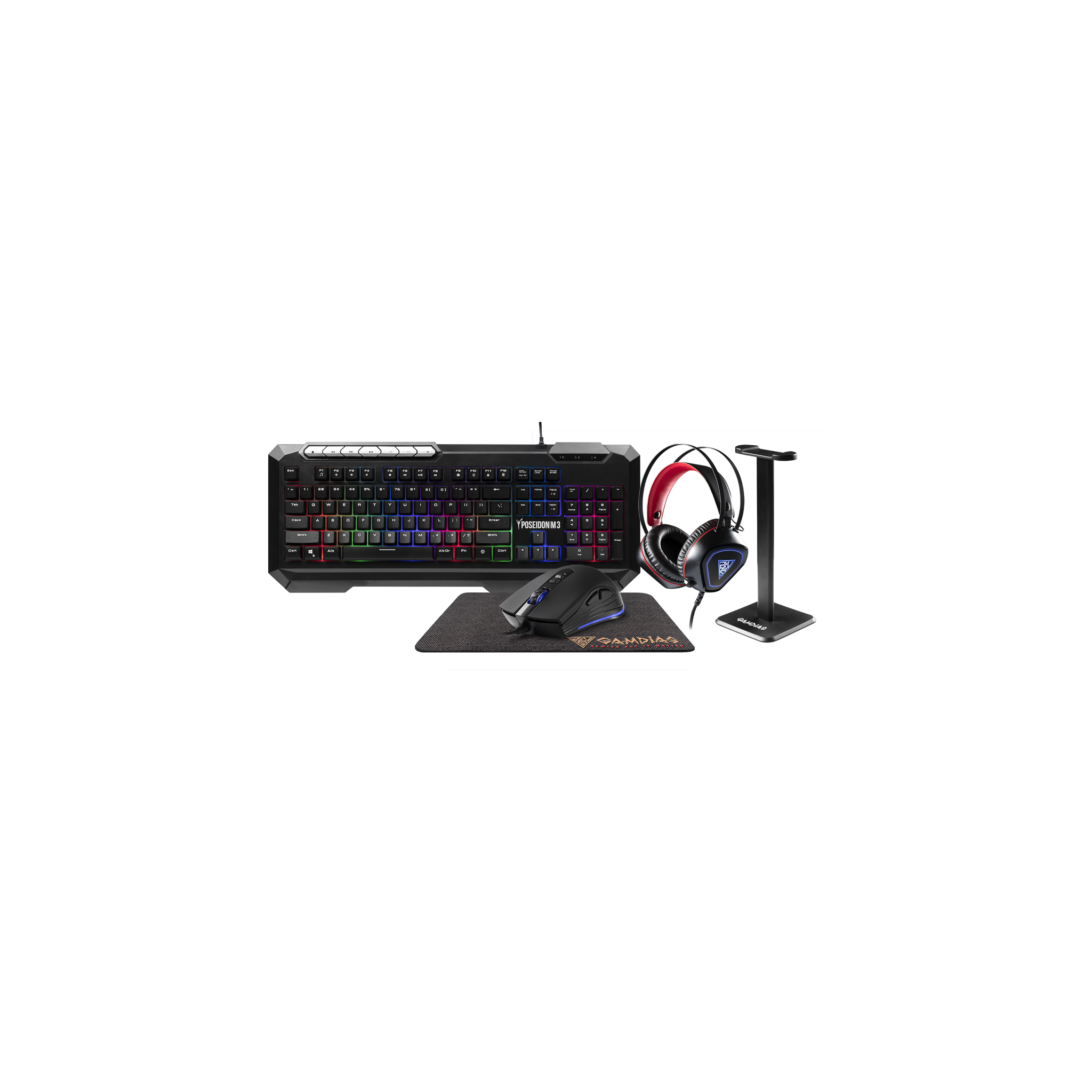 Gamdias Poseidon M3 5 in 1 Gaming Combo