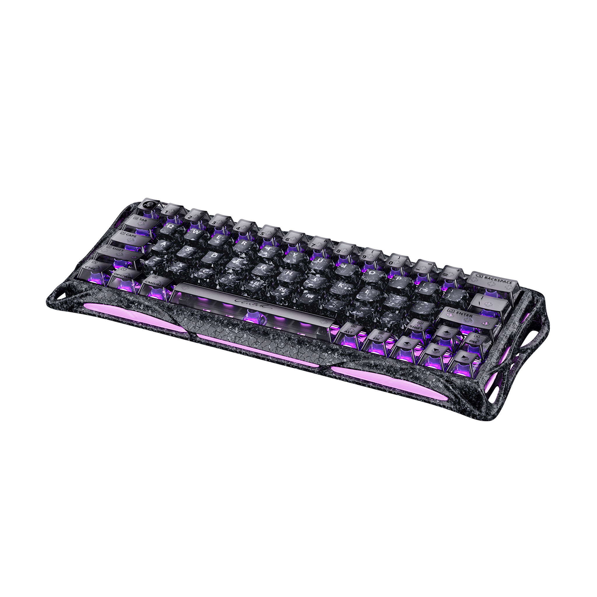 Gravastar Mercury V60 Pro Gaming Keyboard - Cyber Frost Black