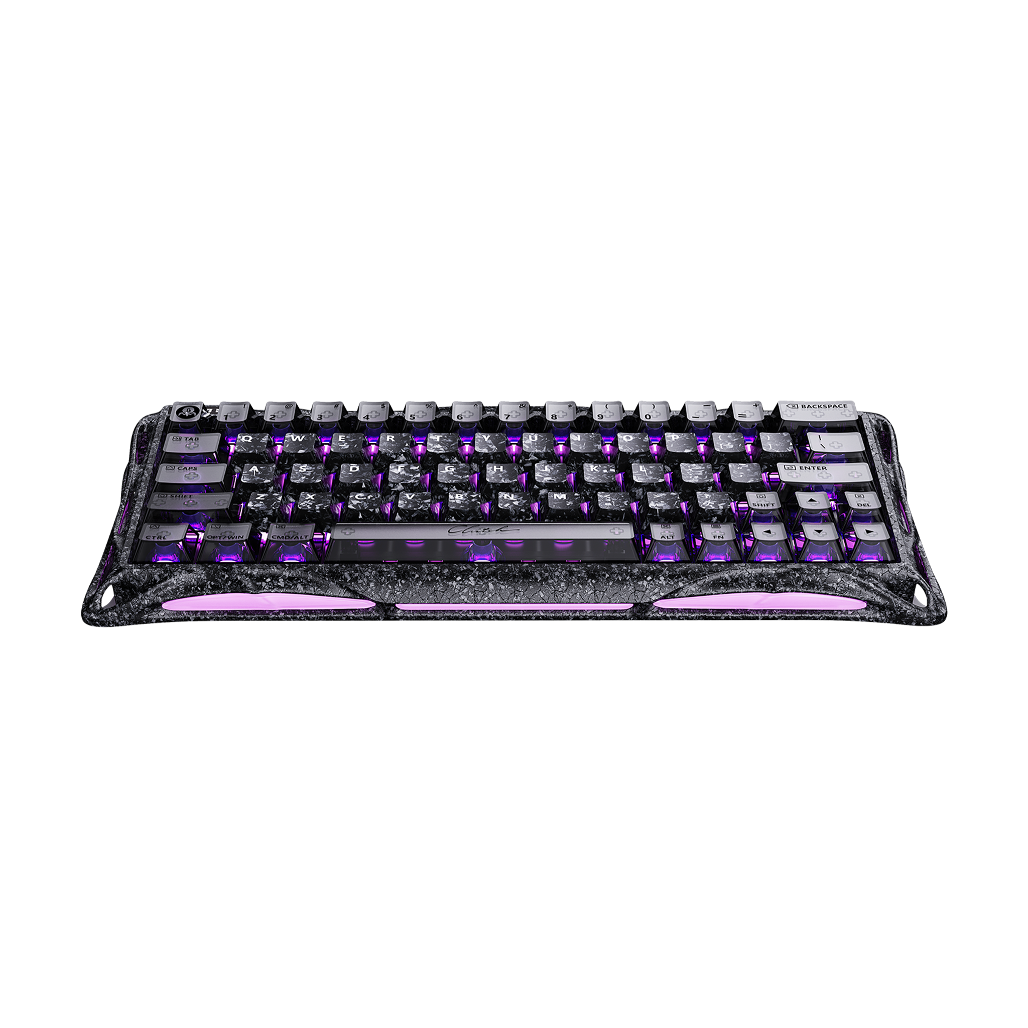 Gravastar Mercury V60 Pro Gaming Keyboard - Cyber Frost Black