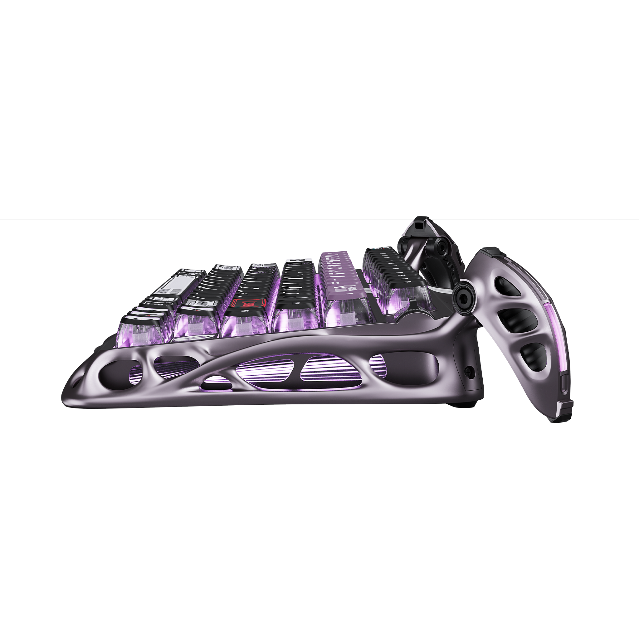 Gravastar Mercury V75 Pro Gaming Keyboard - Iron Purple