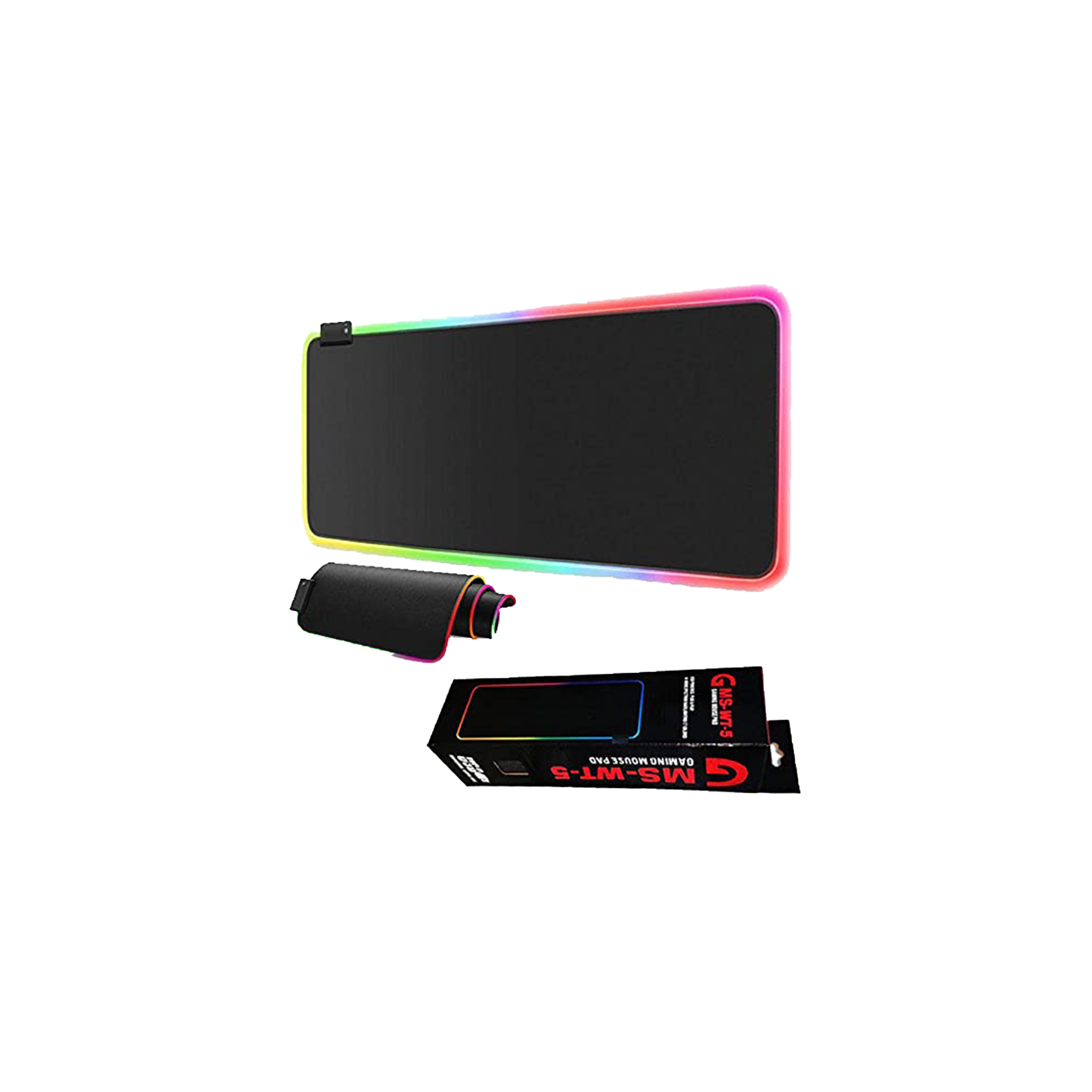 G MS WT-5 RGB Colorful LED Light Soft Large Gaming Mouse Pad