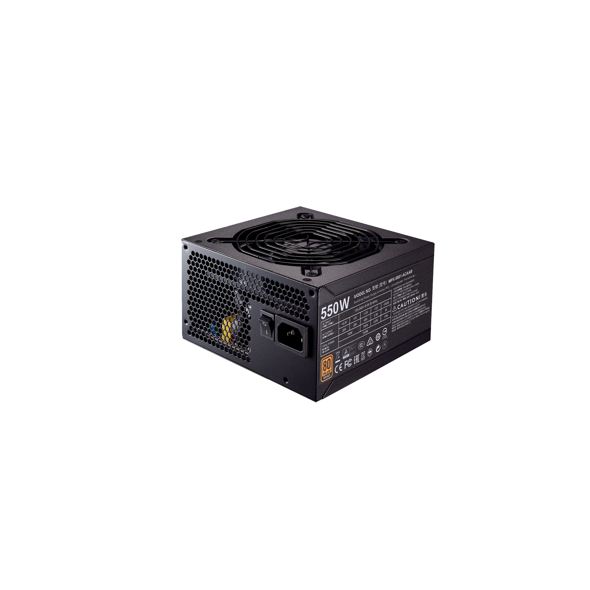 Cooler Master MWE 550 Bronze V2 80 Plus Bronze Certified