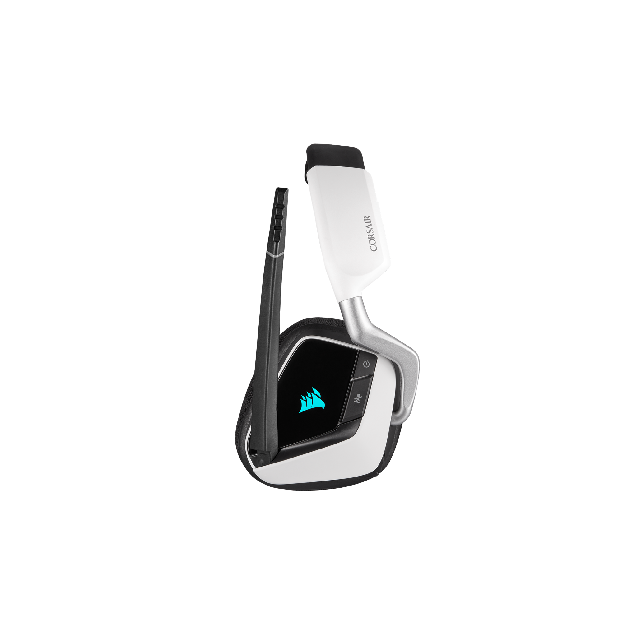 Corsair VOID RGB ELITE Wireless Premium Gaming Headset with 7.1 Surround Sound — White