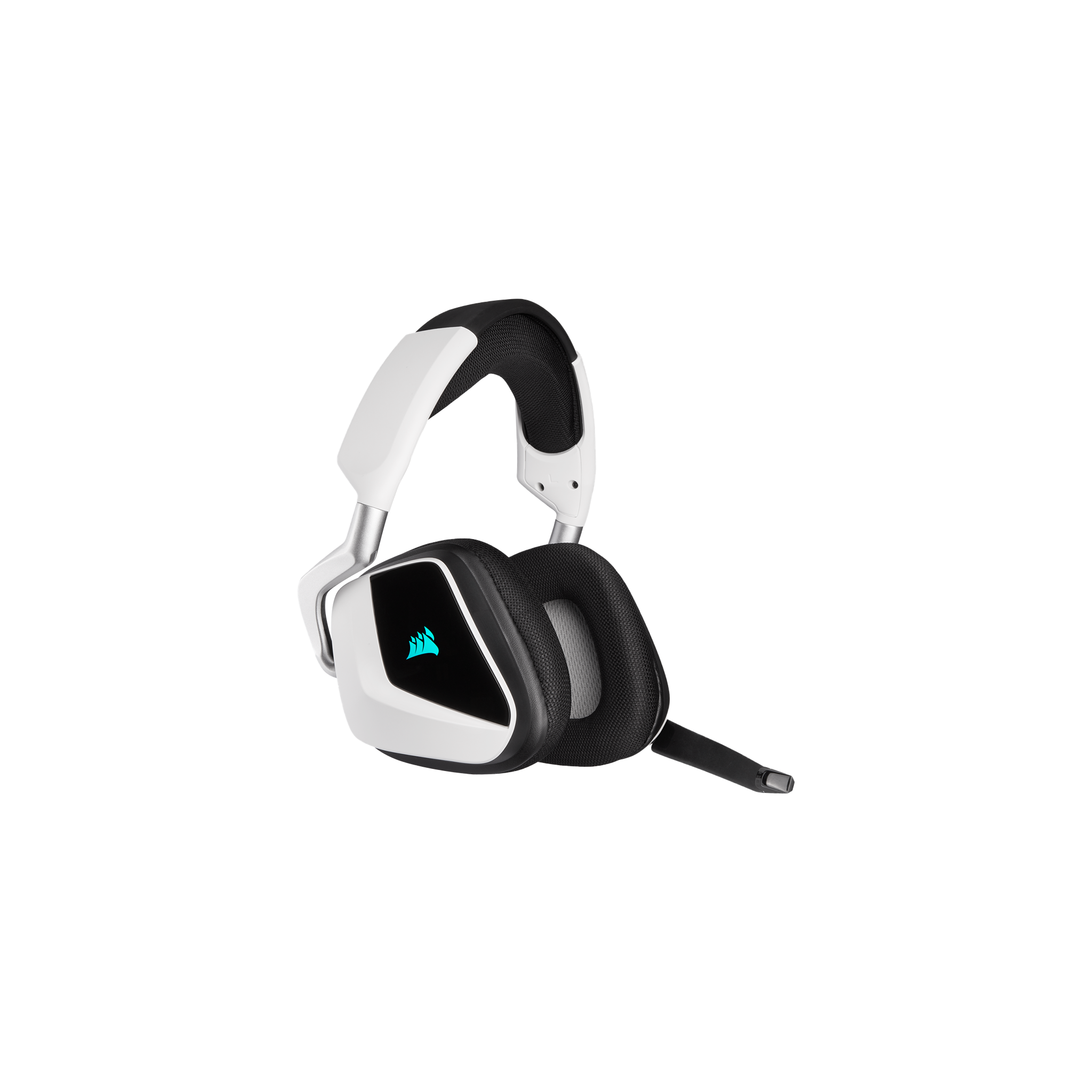Corsair VOID RGB ELITE Wireless Premium Gaming Headset with 7.1 Surround Sound — White