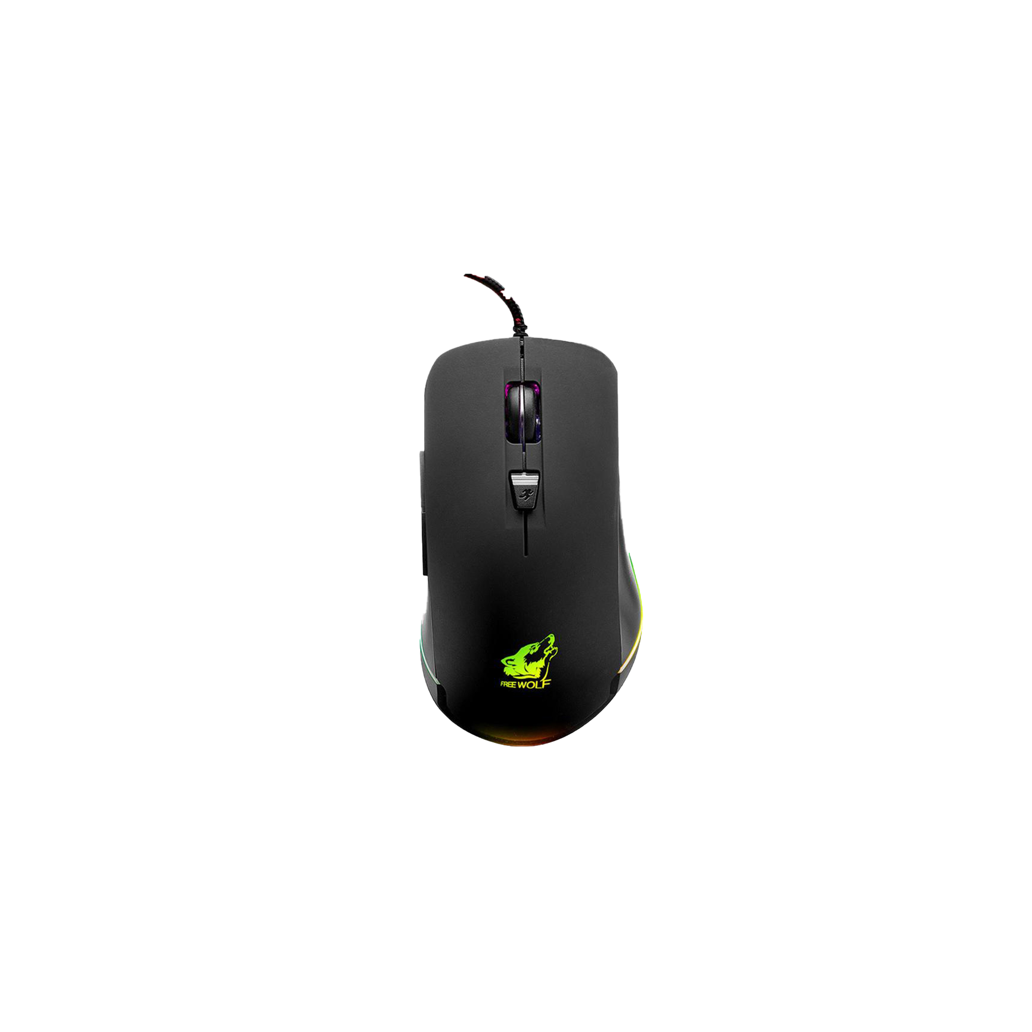 Free Wolf V6 Macro USB Optical Wired Gaming Mouse