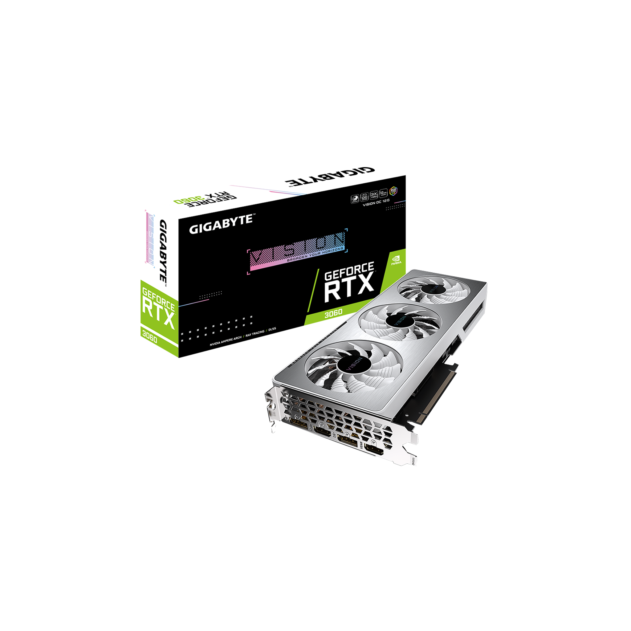 Gigabyte GeForce RTX 3060 Vision OC V2 LHR 12 GB GDDR6